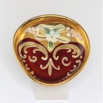 "depose bijoux" in stil art nouveau. sticla Bohemia emailata